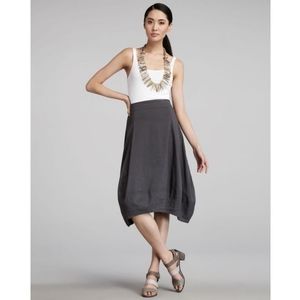 Eileen Fisher lantern skirt, XL, gray